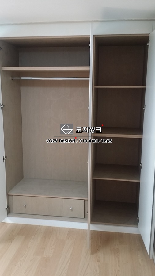 일산서구 주엽동 문촌10단지동부아파트 붙박이장제작 여닫이 시공 이미지 3